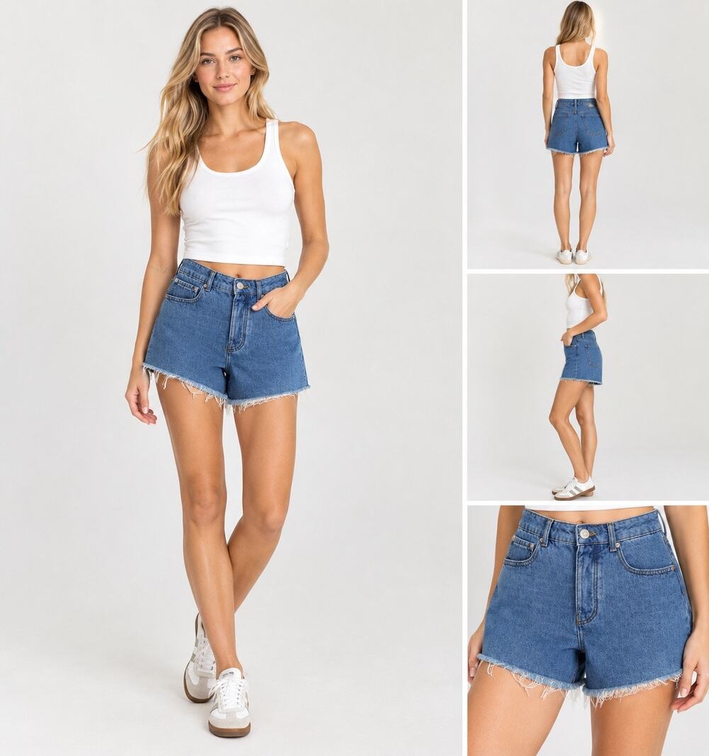 Gianni Bini Women’s Madilyn Short Medium Wash Size 27